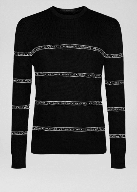 Versace Nastro Slim Fit Tröjor Herr - 076294VFT